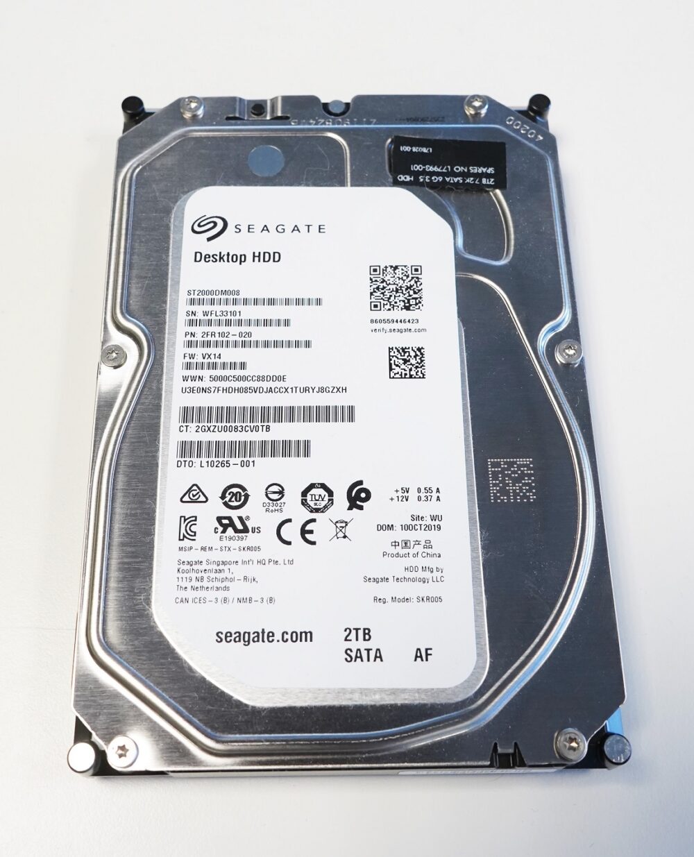 Kasutatud lauaarvuti kõvaketas Seagate 2000GB, 7200rpm, 3,5"