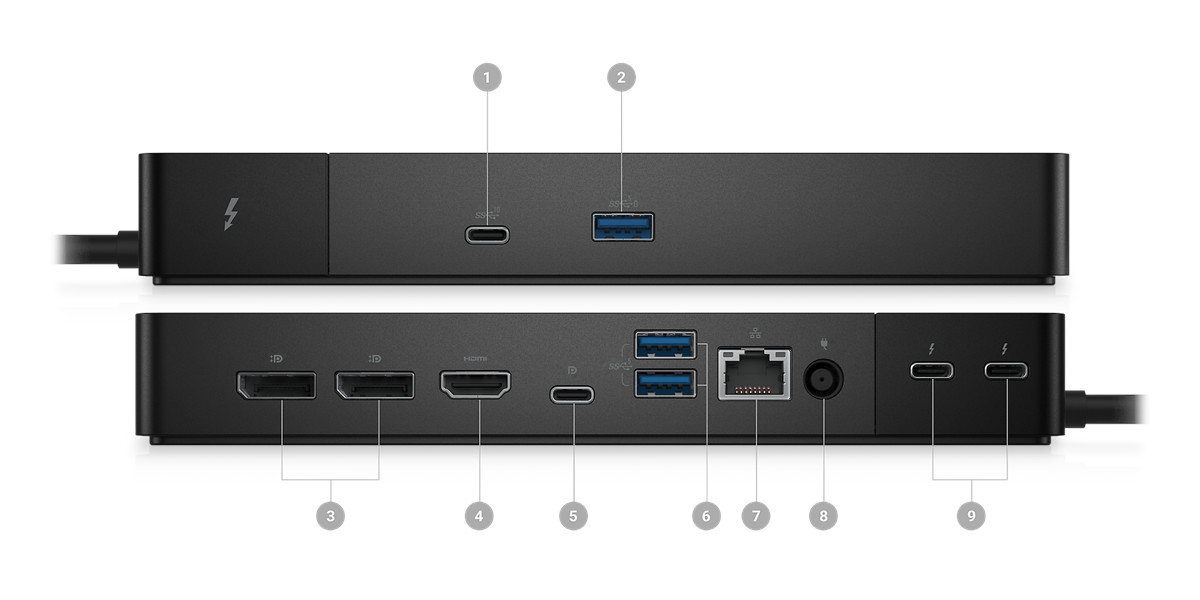 Dell dokk WD22TB4 + Dell 180W adapter - Image 2